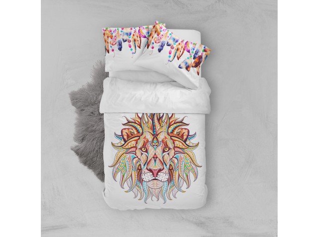 Комплект постельного белья «Этно лев»