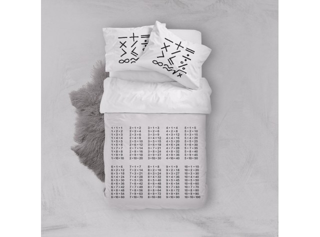 Комплект постельного белья «Таблица умножения»