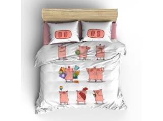 Комплект постельного белья «Поросенок на отдыхе»
