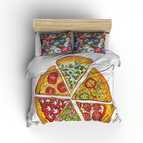 Комплект постельного белья «Пицца» 018