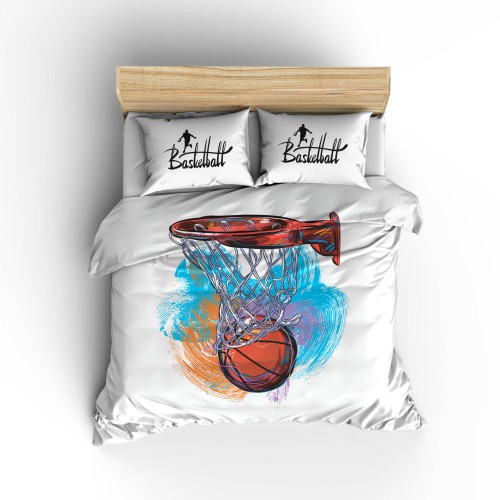 Комплект постельного белья «Баскетбол Акварель» 033