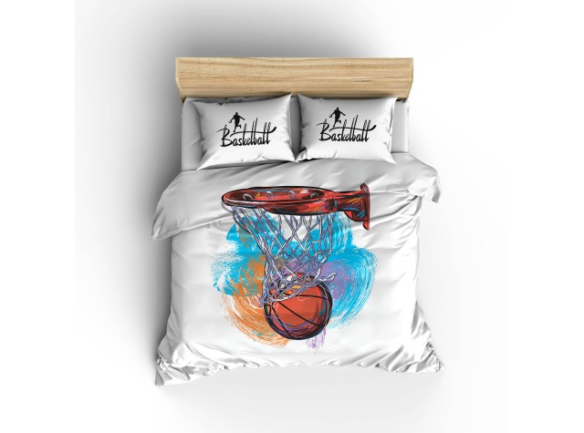 Комплект постельного белья «Баскетбол Акварель»