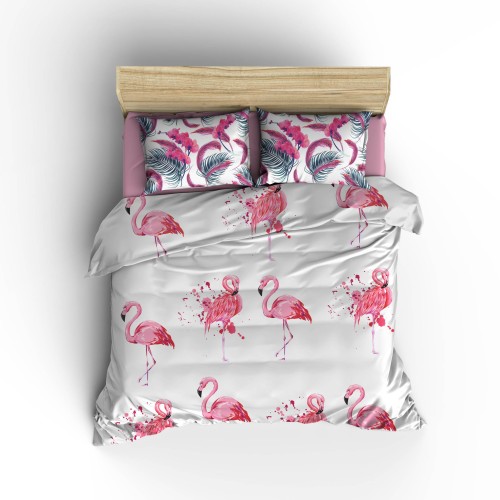 Комплект постельного белья «Фламинговый рай» 082