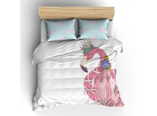 Комплект постельного белья «Королевский фламинго»