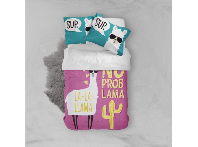 Комплект постельного белья «Пушистая лама»