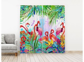 Комплект штор «Фламинго акварель»