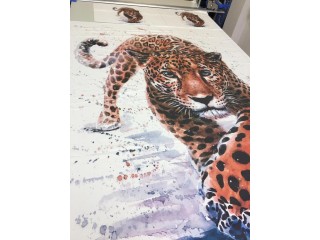 Комплект постельного белья «Акварельный леопард» 1032176