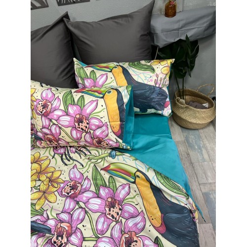Комплект постельного белья «Тропические Туканы» 1032