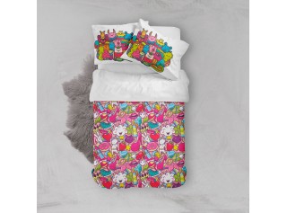 Комплект постельного белья «Граффити для девочек»