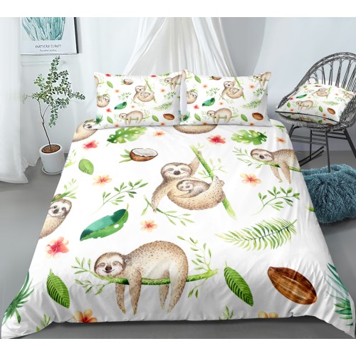 Комплект постельного белья «Акварельные ленивцы» 1032236