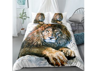 Комплект постельного белья «Акварельный лев»