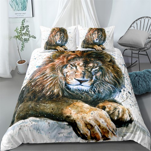 Комплект постельного белья «Акварельный лев» 1032175