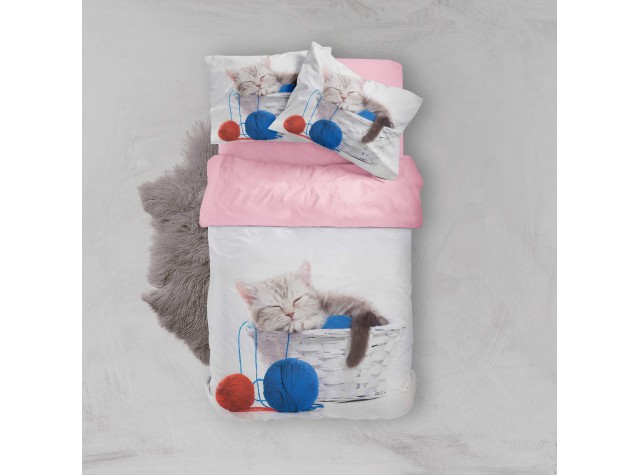 Комплект постельного белья «Котята реализм»