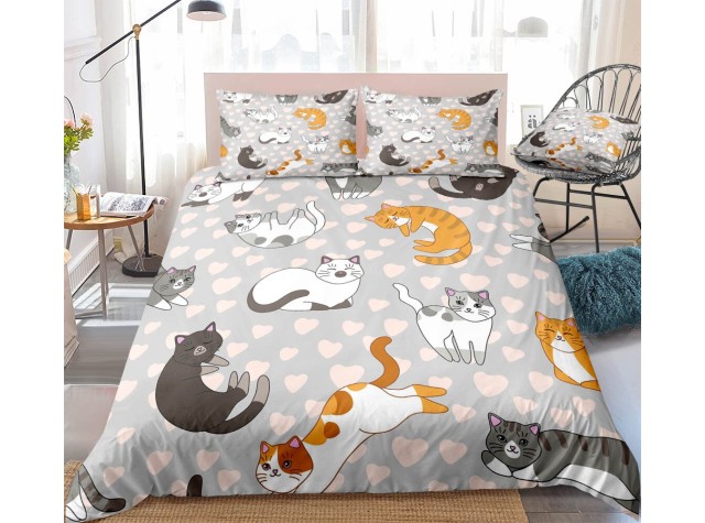 Комплект постельного белья «Мягкие котики»