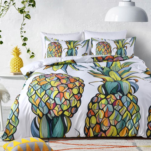 Комплект постельного белья «Тропические ананасы» 308