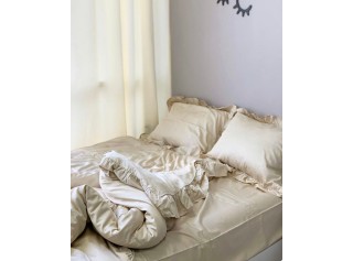 Комплект постельного белья  с рюшами "Жемчужный Романтик"