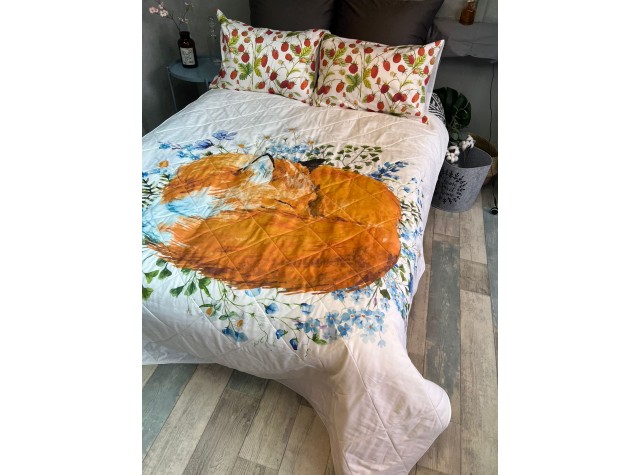 Комплект постельного белья с легким  одеялом  «Лисенок» 0282л