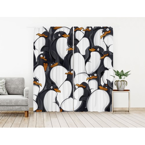 Комплект штор «Весёлые пингвины» Ш521