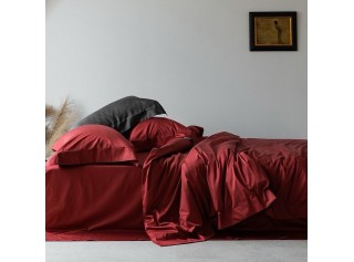 Комплект постельного белья из египетского хлопка "Красная румба"